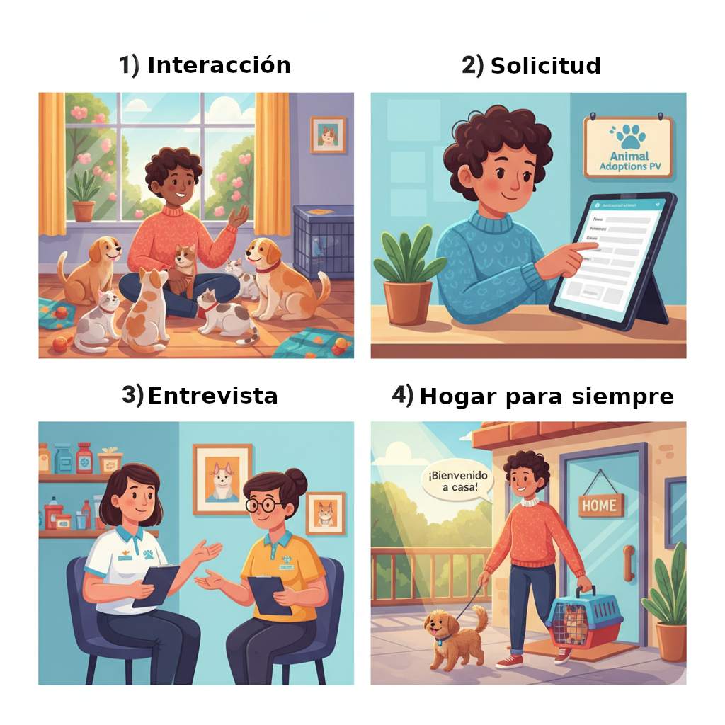 Proceso de adopción de animales